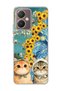 Vivo Y27 Compatible Starry Night Two Cats Printed Transparent Phone Case