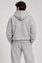Tracksuit Set Large Size Men's Hoodie Baggy Tracksuit Gray - 7