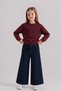 Girl's Crimson Sweatshirt 4-8 Years Old Burgundy