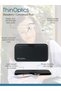 ThinOptics Universal Pod Rectangular Reading Glasses, Blue Frames/White Case, 2 x - 4