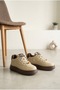 Women's Contrast Detailed Thick Sole Sneaker Casual Sports Shoes with Lacing Accessories - 2