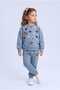 Three-Ply Sharded Combed Cotton Sweatshirt Children's Set - 3