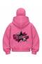 Red Snow Masked Balaclava Punky Chuckerz Printed Ninja Hoodie Sweatshirt - 2