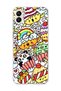 Samsung Galaxy A06 Compatible Cute Panda Rainbow Printed Transparent Phone Case