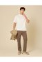 Men White Plain Suede Finish T-Shirt - 5