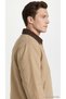 Men's Beige Jacket Velvet Collar Zipper Pocket Casual Regular Fit Seasonal Jorchamberi Worker Coat 12303005 - 4