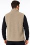 Beige Men's Outdoor Fleece Vest 4019-02 - 2
