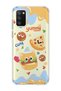 Samsung Galaxy A02S Compatible Cute Hamburger Pizza Printed Transparent Phone Case