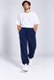 Battal Size Men's Hoodie Baggy Jogger Tracksuit Set Navy Blue - 4