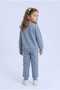 Three-Ply Sharded Combed Cotton Sweatshirt Children's Set - 2