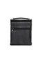 Genuine Leather Water Resistant Crossbody Bag with Hand and Shoulder Strap Medium Size - Black - 3