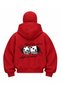 Red Snow Masked Balaclava Rebel Dubs Printed Ninja Hoodie Sweatshirt - 2