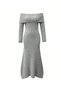 Rochie lunga, Gri - 2