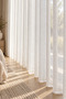 Silvery Bamboo Tulle Curtain 1/3 Sik Pi̇le Heavy Weight Non-Crinkle Non-Ironing Living Room Tulle Curtain - 4