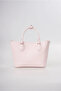Women's Handbag with Mirror Charm Detail, Stylish Daily Hand and Shoulder Bag, Pink 18350 - 6