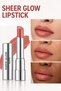 Sheer Glow Lipstick - Moisturizing Lipstick with a Glossy Finish - Peach - 004 - 2
