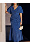 Rochie lunga, Bleumarin