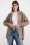 Salaş Soft Fabric Knitwear Cardigan Vi̇zon 8299 - 2