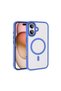 iPhone 16 Plus Case Magsafe Transparent Back Face Camera Raised Silicone - 4
