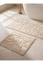 I 2-Piece Leaf Embroidered Bath Mat 60X100 cm from Freezen Store