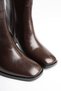 Women's Bitter Brown Heeled Boots Tr08Mk02C - 7