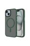 iPhone 15 Plus Case Magsafe Supported Camera Raised Matte Anti-Fingerprint Silicone