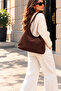 Set of 2 Suede Shoulder Bags – Soft Textured Women's Bags with Adjustable Straps - 4