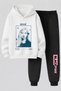 Rose from Blackpink Printed 3-Yarn Quality Sweatshirt and Sweatpants Kids' Top-Bottom Set