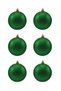 New year's pine tree ornament 8 cm matte 6-piece cute ball - 4