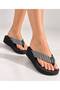 Robin Platform Black Silver Black Women's Stylish Flip Flops Beach Slippers Flip Flops - 2