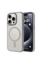 iPhone 15 Pro Case Magsafe Transparent Back Face Camera Raised Silicone - 5