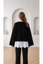 Women's Lace Detailed Crew Neck Oversize Knitwear Sweater - 2