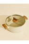 Beige Marble Non-Stick Dutch Oven With Glass Lid 24cm - 2