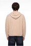 Men's Hooded Knitwear with Kangaroo Pocket Beige - 3