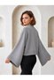 Women's Turtleneck Spanish Sleeve Oversize Knitwear Sweater - 2