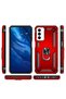 Galaxy M23 Case Camera Protector Magnetic Stand Tank Protection - 4
