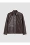 Esvab • Modern & Distinctive Standard Fit Men's Leather Look Jacket - 7