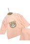 Newborn Baby Süzene Teddy Bear Embroidered 3-Piece Bodysuit Set with Gloves and Hat - 3