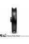 14 Inch E-Bike Delivery Scooter Front Rim – Heavy Duty Steel Front Wheel with Bearing Hub, Black Powder Coated Replacement Rim for Electric Scooter & Cargo Delivery Bike - 4