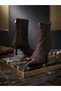 Lace-Trimmed Back-Fastening Boots with a Heel Height of 7 cm - 4