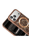 iPhone 17 Pro Case Glittery Diamond Stone Magsafe Camera Raised Silicone - 4