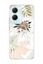 Vivo Y18 Compatible Flower Headed Woman Drawing Printed Transparent Phone Case