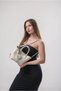 Women's Handbag with Mirror Charm Detail Stylish Daily Hand and Shoulder Bag White 18350 - 4