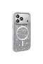 iPhone 17 Pro Case Glittery Diamond Stone Magsafe Camera Raised Silicone - 5