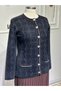 Women's New Season Angora Elegant Jacket and Slim Pleated Chiffon Skirt Set - 2