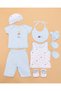 Baby Girls Blue And White 8 Piece Gift Set