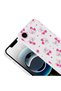 حافظة آيفون 16E بنمط الزهور والفيونكة مع حماية للكاميرا، إصدار فاخر - 3