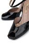 Women's Genuine Leather Black Heeled Shoes - 4