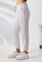 Women's 3-Strand Drawstring Pocketed Cuffed Sweatpants 21629 - 2