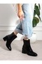 Escar Black Heeled Women's Boots - 6